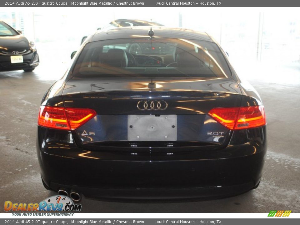 2014 Audi A5 2.0T quattro Coupe Moonlight Blue Metallic / Chestnut Brown Photo #3