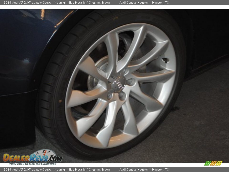 2014 Audi A5 2.0T quattro Coupe Moonlight Blue Metallic / Chestnut Brown Photo #7