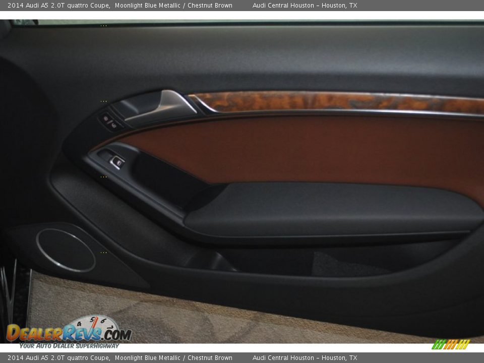 2014 Audi A5 2.0T quattro Coupe Moonlight Blue Metallic / Chestnut Brown Photo #11