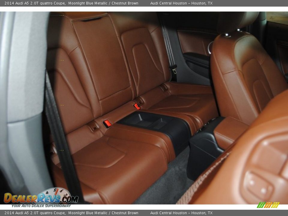 2014 Audi A5 2.0T quattro Coupe Moonlight Blue Metallic / Chestnut Brown Photo #13