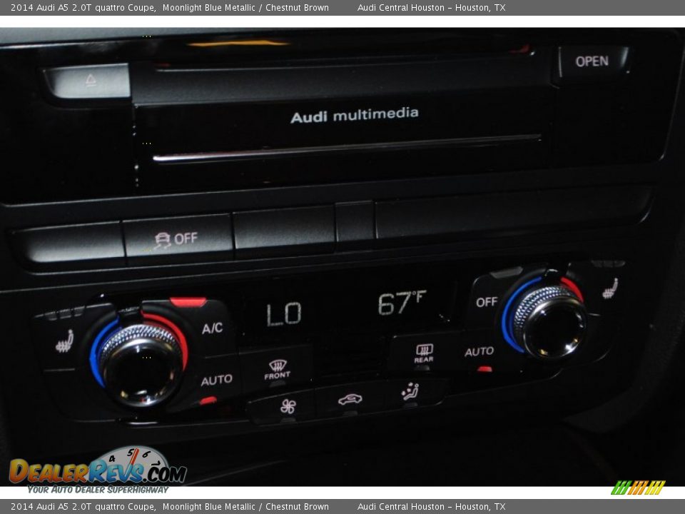 2014 Audi A5 2.0T quattro Coupe Moonlight Blue Metallic / Chestnut Brown Photo #20