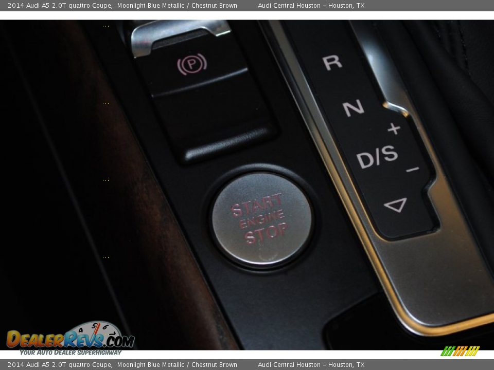 2014 Audi A5 2.0T quattro Coupe Moonlight Blue Metallic / Chestnut Brown Photo #21