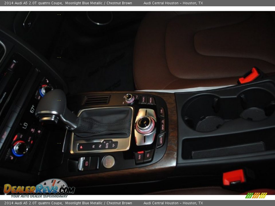 2014 Audi A5 2.0T quattro Coupe Moonlight Blue Metallic / Chestnut Brown Photo #22