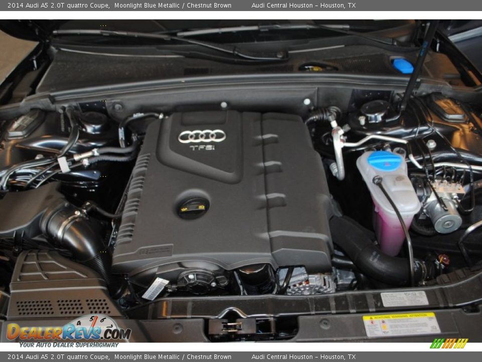 2014 Audi A5 2.0T quattro Coupe Moonlight Blue Metallic / Chestnut Brown Photo #26