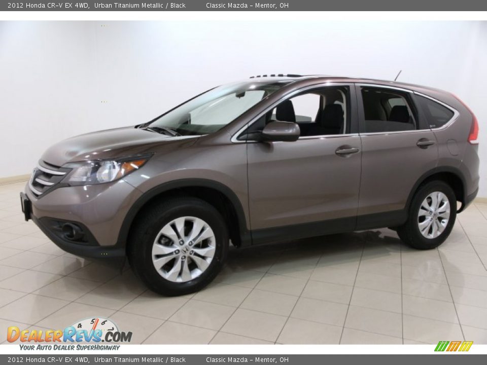2012 Honda CR-V EX 4WD Urban Titanium Metallic / Black Photo #3