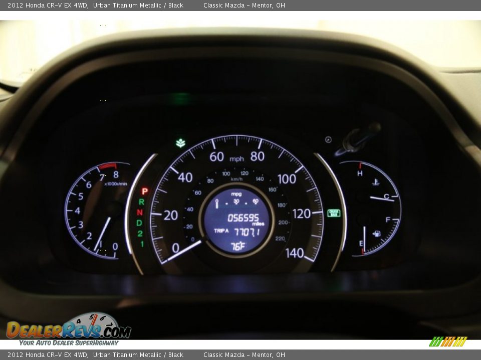 2012 Honda CR-V EX 4WD Urban Titanium Metallic / Black Photo #7