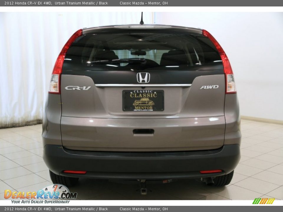 2012 Honda CR-V EX 4WD Urban Titanium Metallic / Black Photo #17