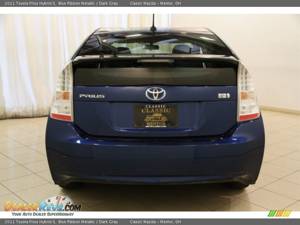 2011 Toyota Prius Hybrid II Blue Ribbon Metallic / Dark Gray Photo #13