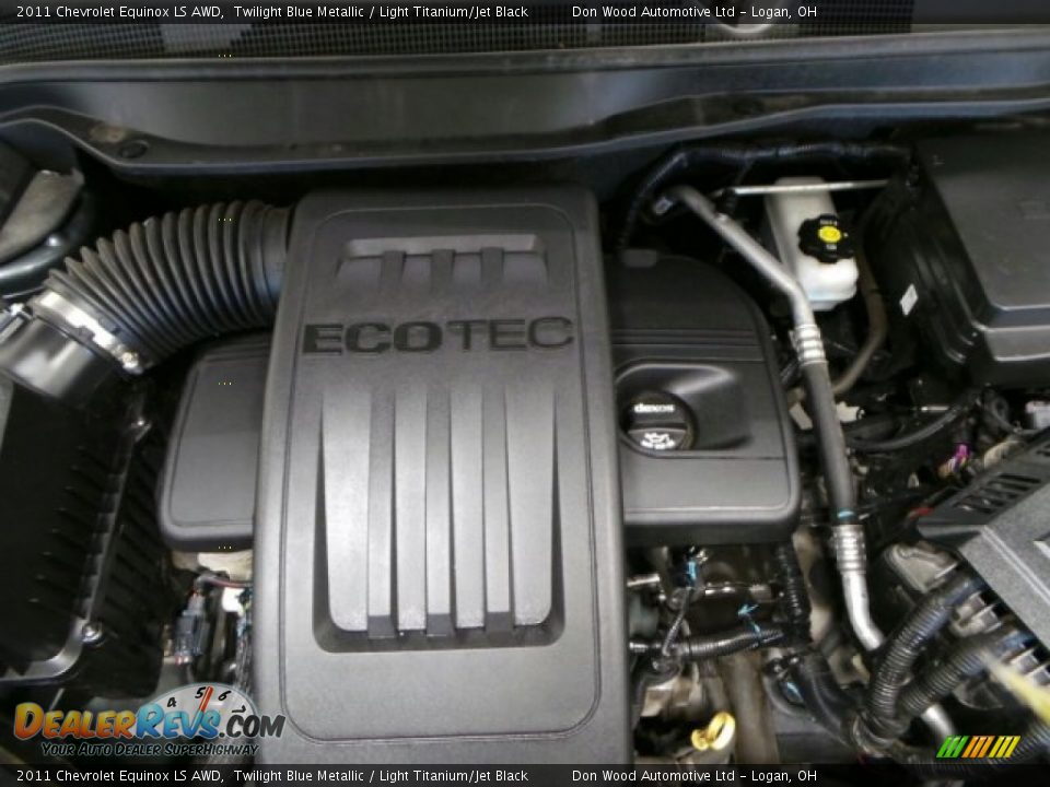 2011 Chevrolet Equinox LS AWD Twilight Blue Metallic / Light Titanium/Jet Black Photo #8