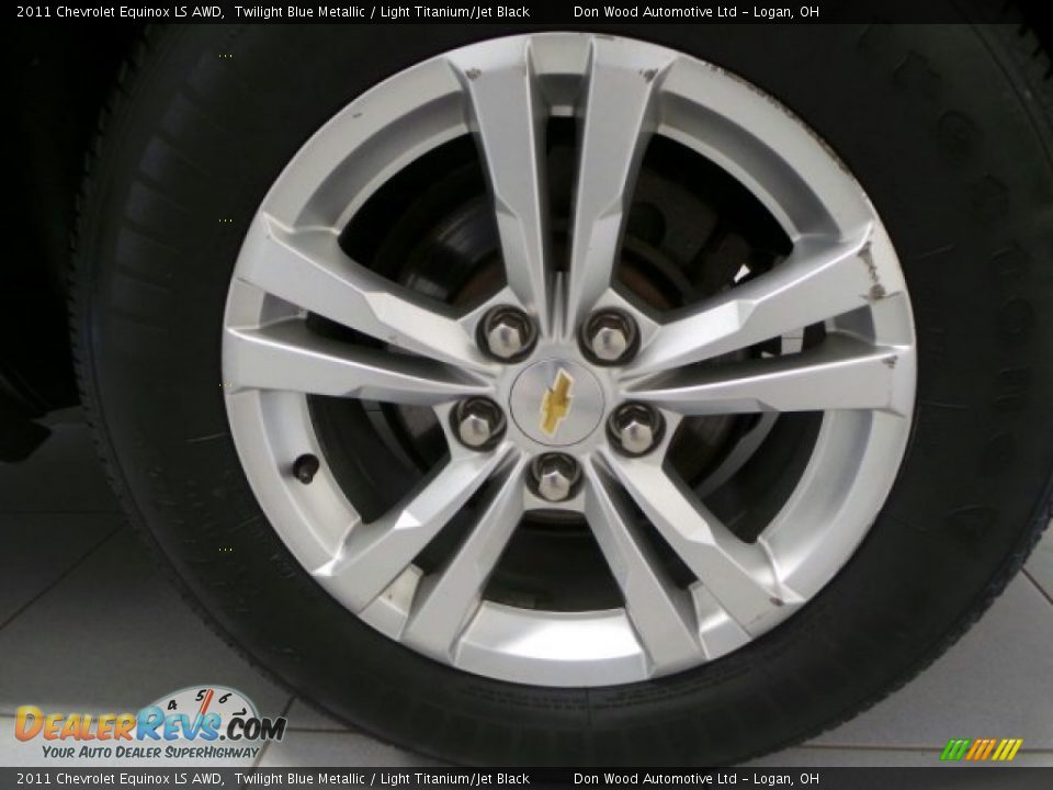 2011 Chevrolet Equinox LS AWD Twilight Blue Metallic / Light Titanium/Jet Black Photo #28