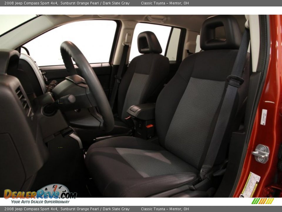Front Seat of 2008 Jeep Compass Sport 4x4 Photo #6