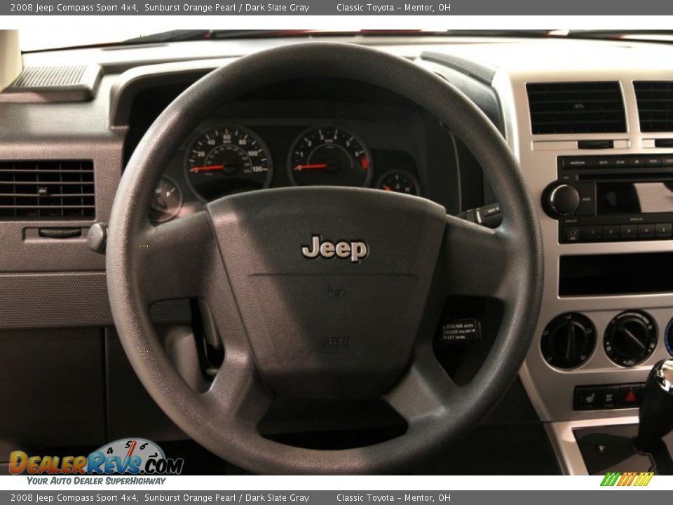 2008 Jeep Compass Sport 4x4 Steering Wheel Photo #7