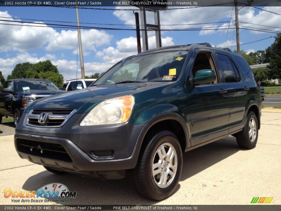 2002 Honda CR-V EX 4WD Clover Green Pearl / Saddle Photo #1