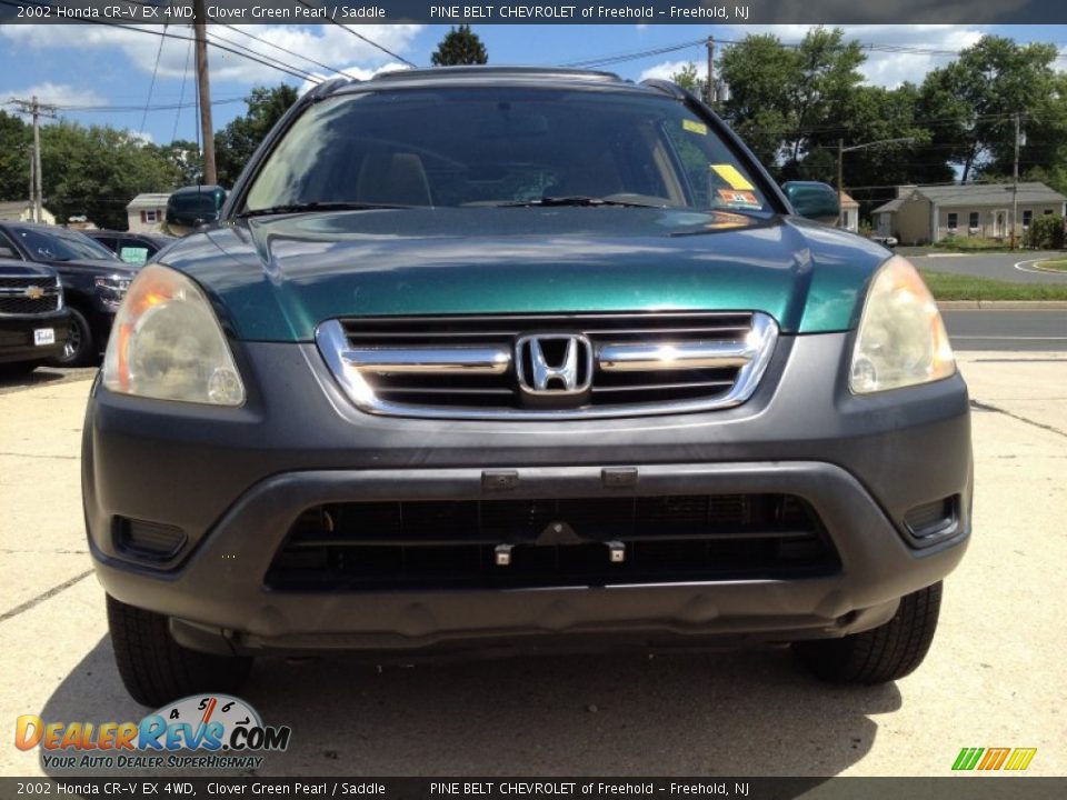 2002 Honda CR-V EX 4WD Clover Green Pearl / Saddle Photo #2