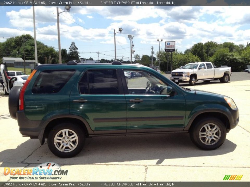2002 Honda CR-V EX 4WD Clover Green Pearl / Saddle Photo #4