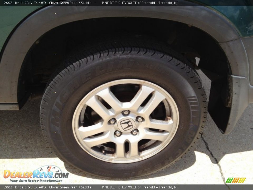 2002 Honda CR-V EX 4WD Clover Green Pearl / Saddle Photo #9