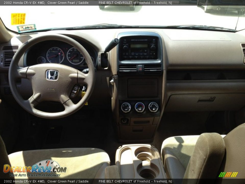 2002 Honda CR-V EX 4WD Clover Green Pearl / Saddle Photo #11