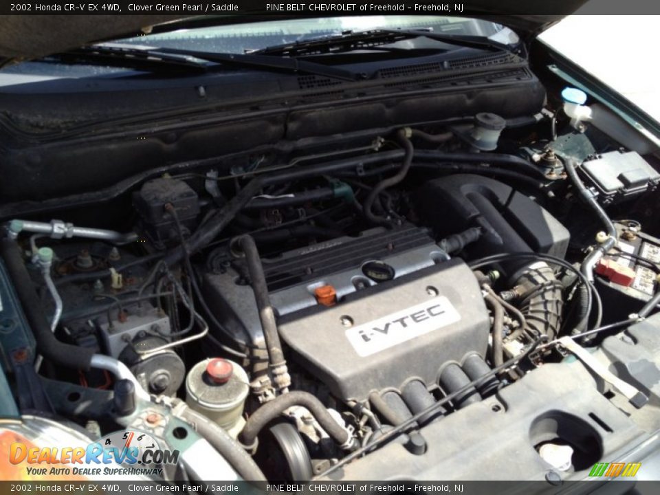2002 Honda CR-V EX 4WD Clover Green Pearl / Saddle Photo #24