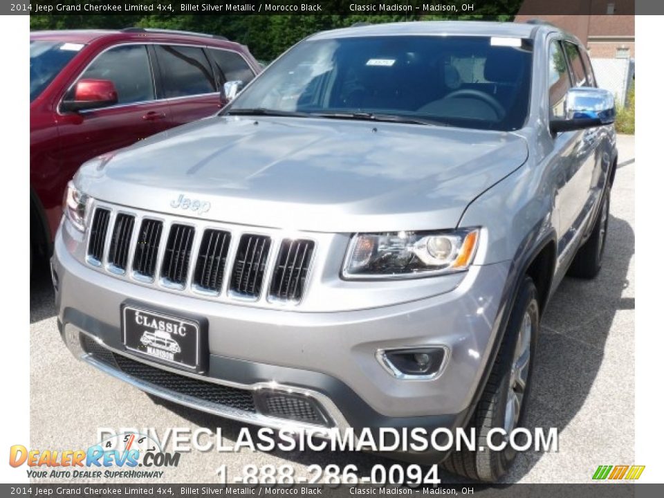 2014 Jeep Grand Cherokee Limited 4x4 Billet Silver Metallic / Morocco Black Photo #1