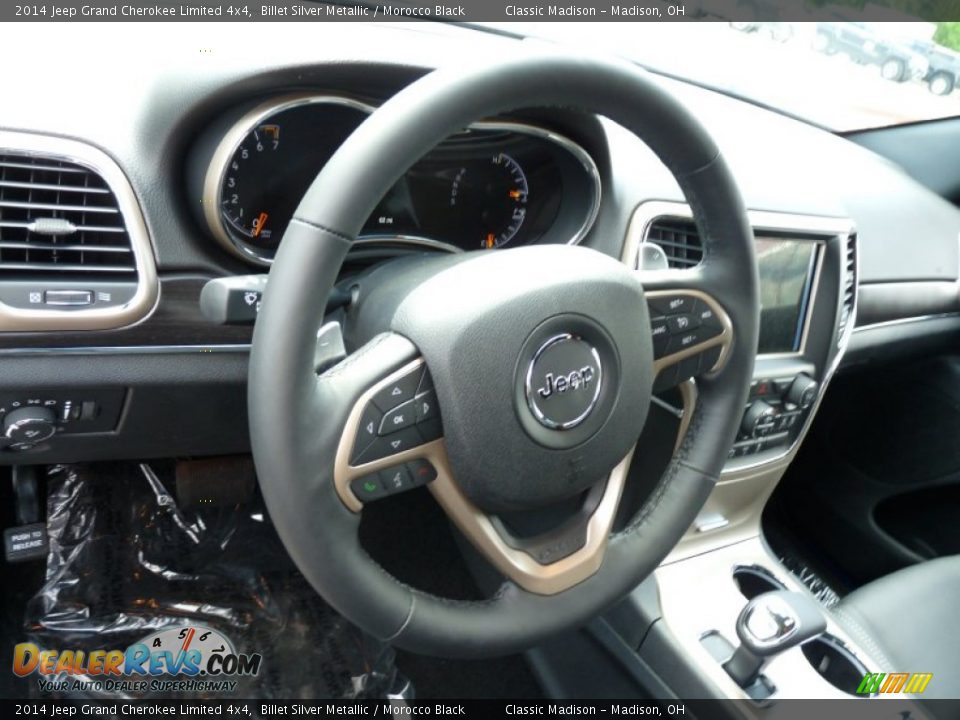 2014 Jeep Grand Cherokee Limited 4x4 Billet Silver Metallic / Morocco Black Photo #6