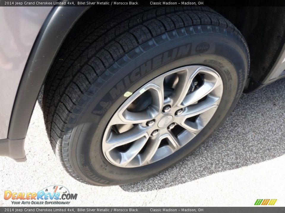 2014 Jeep Grand Cherokee Limited 4x4 Billet Silver Metallic / Morocco Black Photo #10