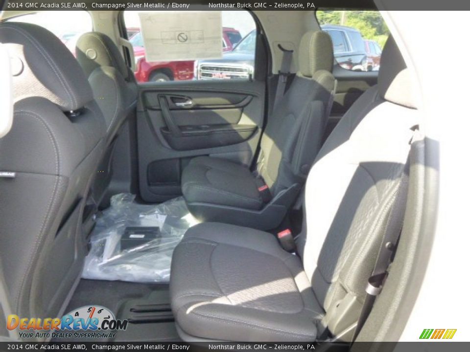2014 GMC Acadia SLE AWD Champagne Silver Metallic / Ebony Photo #11