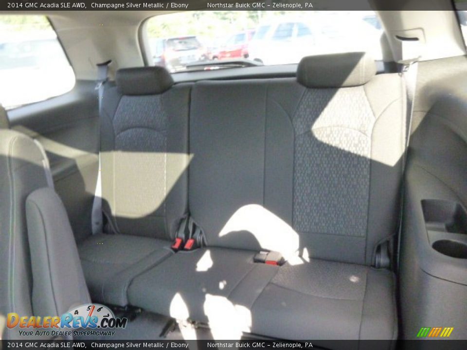 2014 GMC Acadia SLE AWD Champagne Silver Metallic / Ebony Photo #12