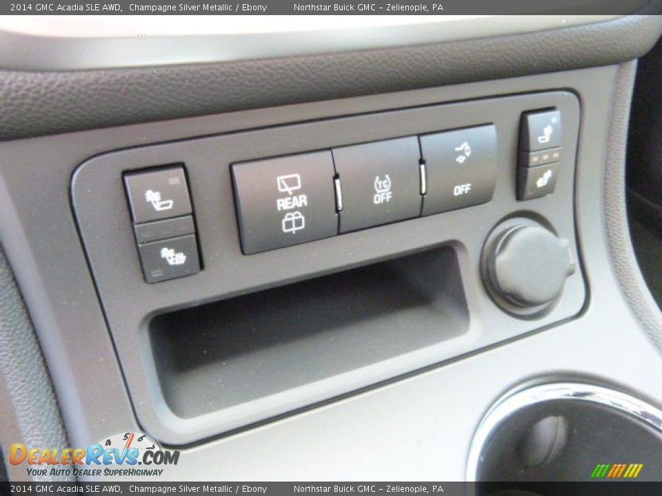 2014 GMC Acadia SLE AWD Champagne Silver Metallic / Ebony Photo #17