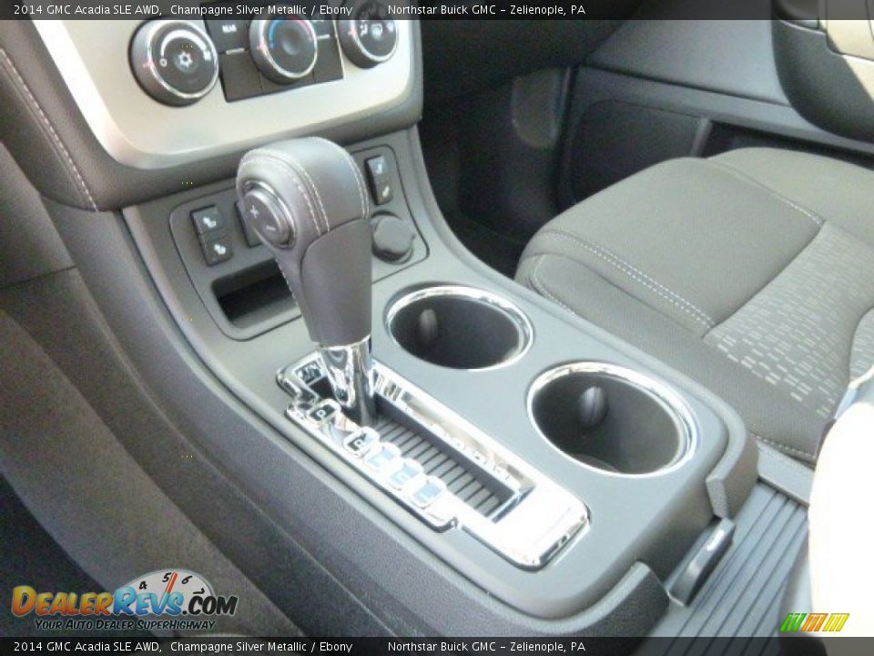 2014 GMC Acadia SLE AWD Champagne Silver Metallic / Ebony Photo #18