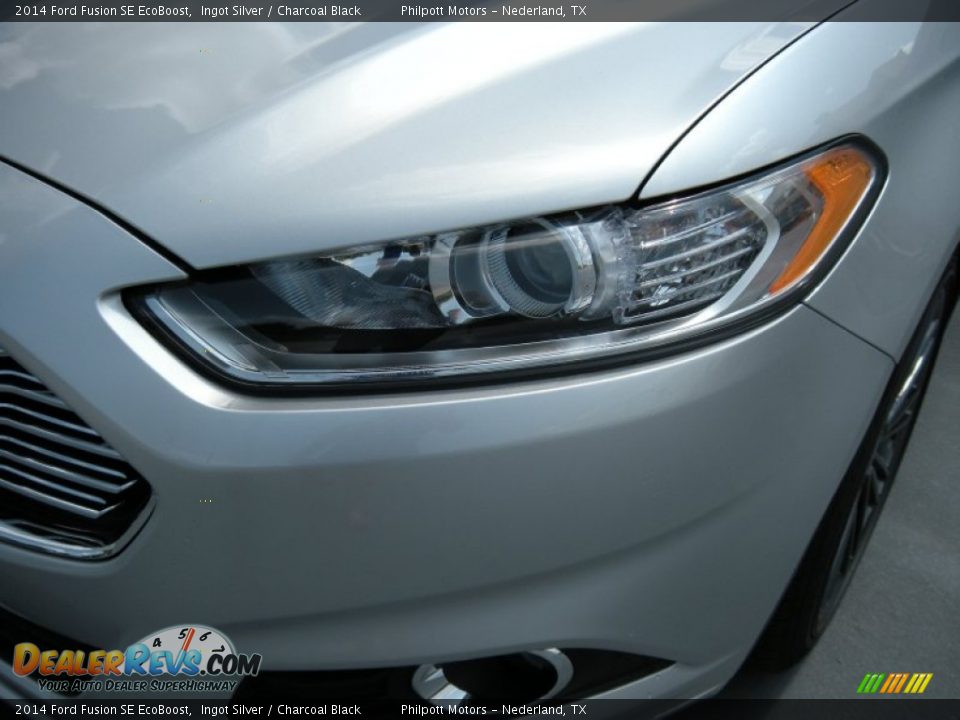 2014 Ford Fusion SE EcoBoost Ingot Silver / Charcoal Black Photo #9