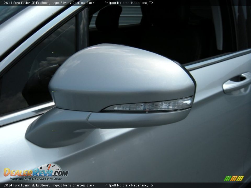 2014 Ford Fusion SE EcoBoost Ingot Silver / Charcoal Black Photo #12
