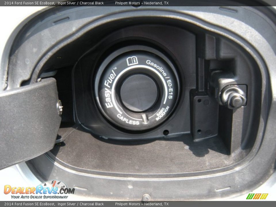 2014 Ford Fusion SE EcoBoost Ingot Silver / Charcoal Black Photo #13