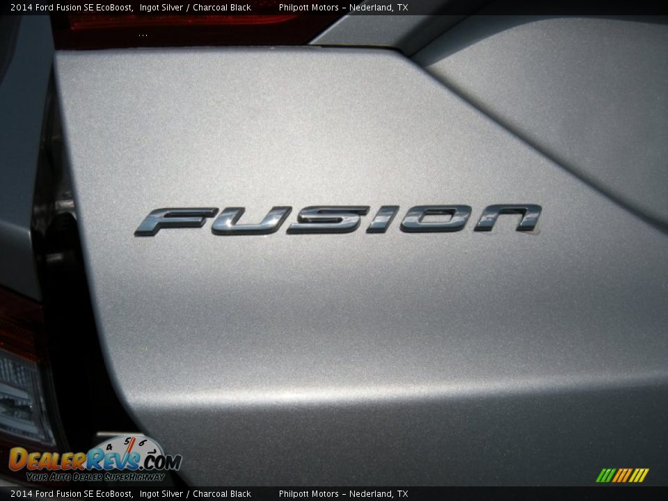 2014 Ford Fusion SE EcoBoost Ingot Silver / Charcoal Black Photo #14