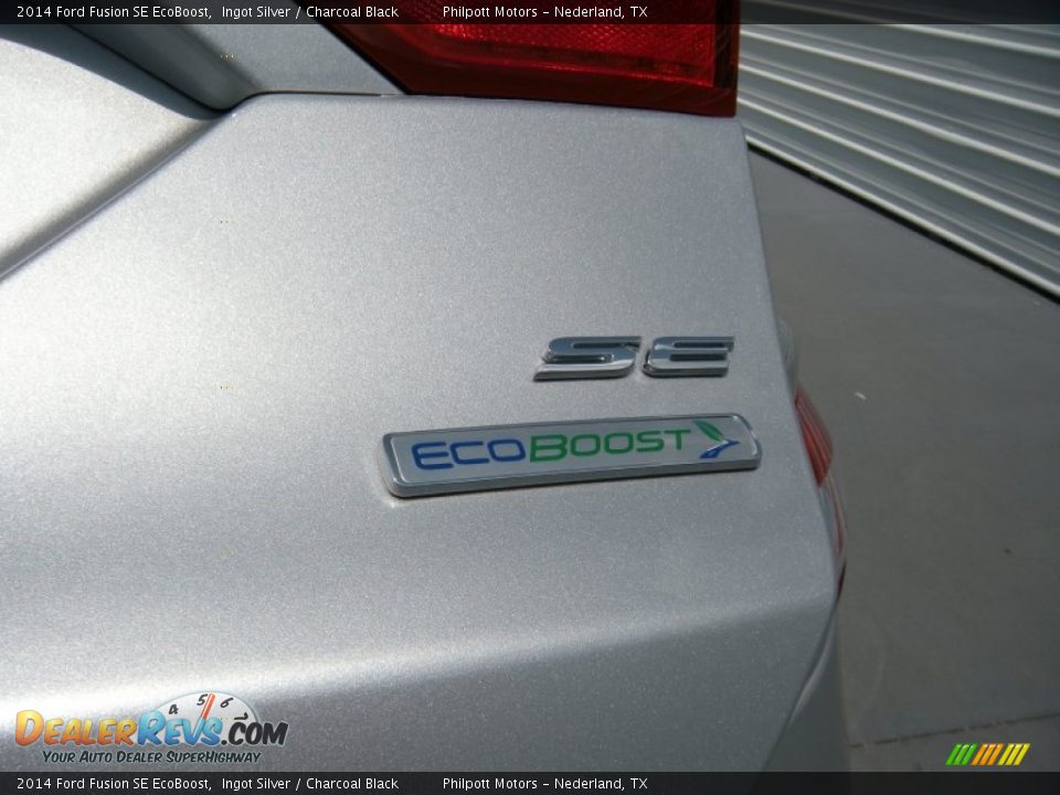 2014 Ford Fusion SE EcoBoost Ingot Silver / Charcoal Black Photo #15