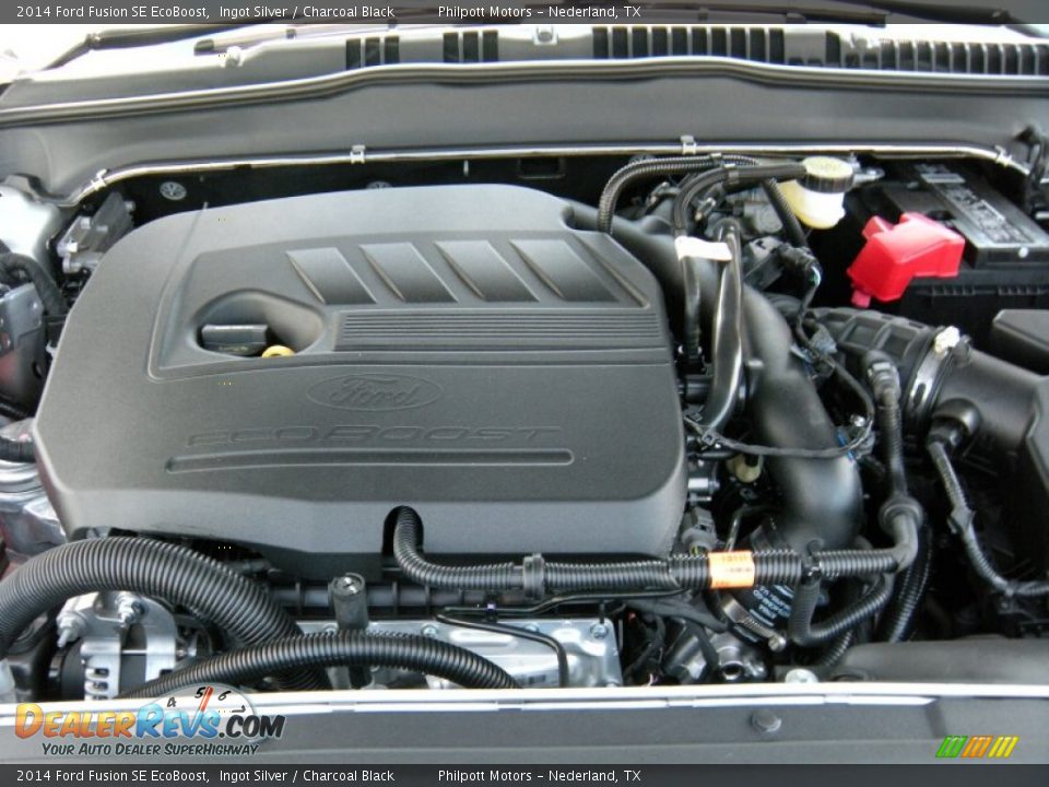 2014 Ford Fusion SE EcoBoost Ingot Silver / Charcoal Black Photo #17