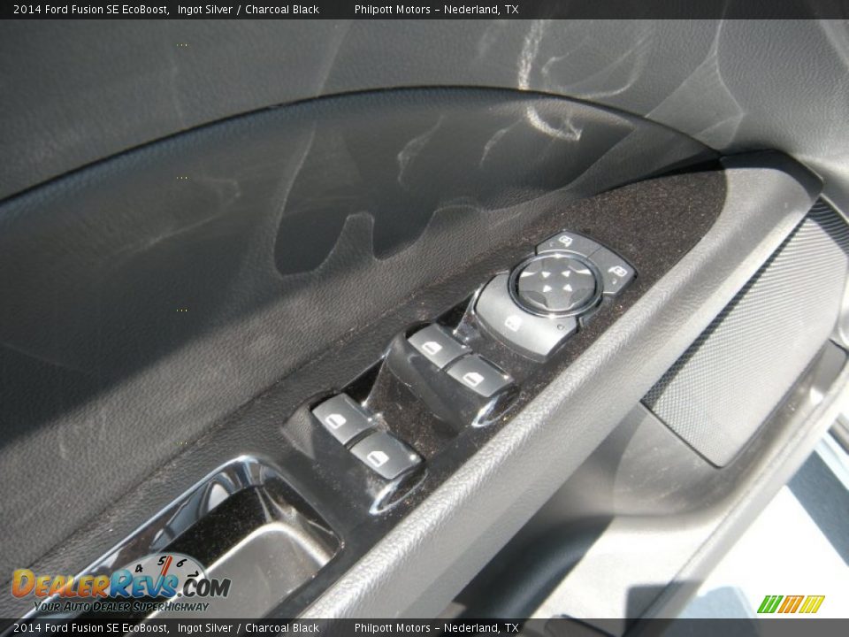 2014 Ford Fusion SE EcoBoost Ingot Silver / Charcoal Black Photo #22
