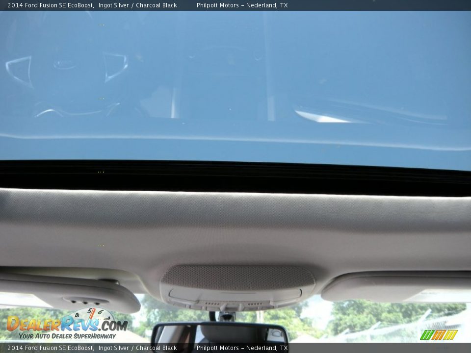 2014 Ford Fusion SE EcoBoost Ingot Silver / Charcoal Black Photo #25
