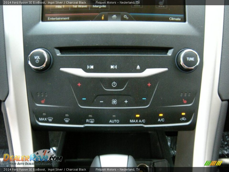 2014 Ford Fusion SE EcoBoost Ingot Silver / Charcoal Black Photo #29