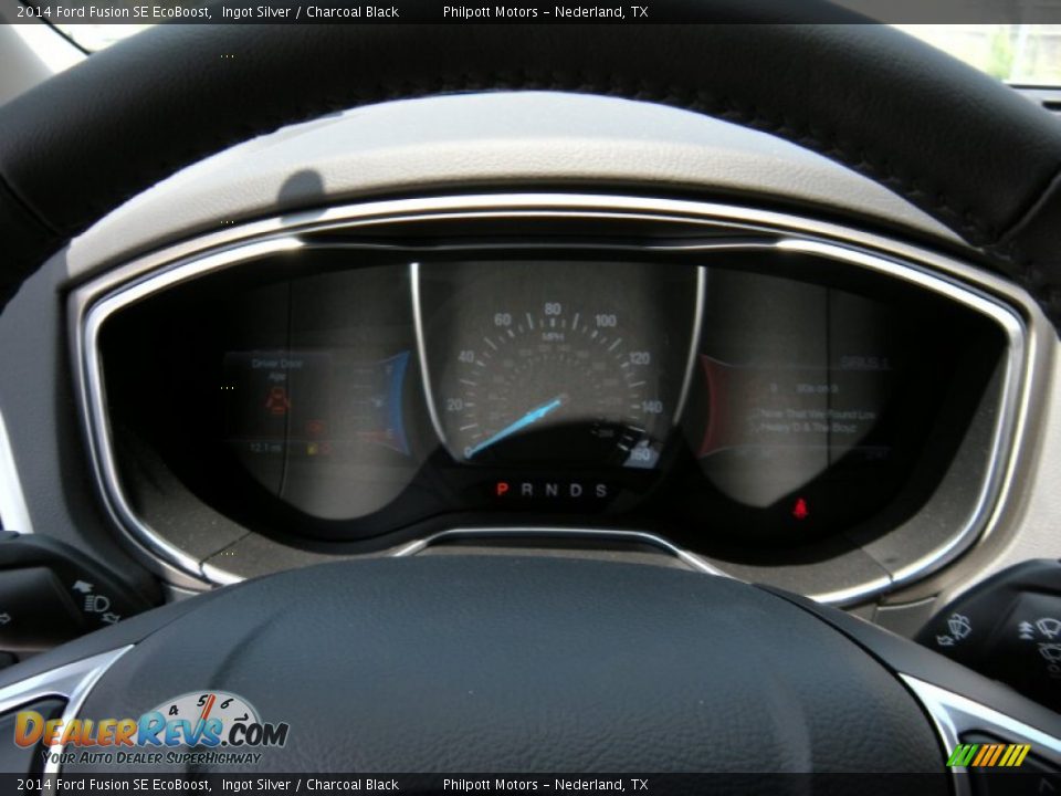 2014 Ford Fusion SE EcoBoost Ingot Silver / Charcoal Black Photo #32