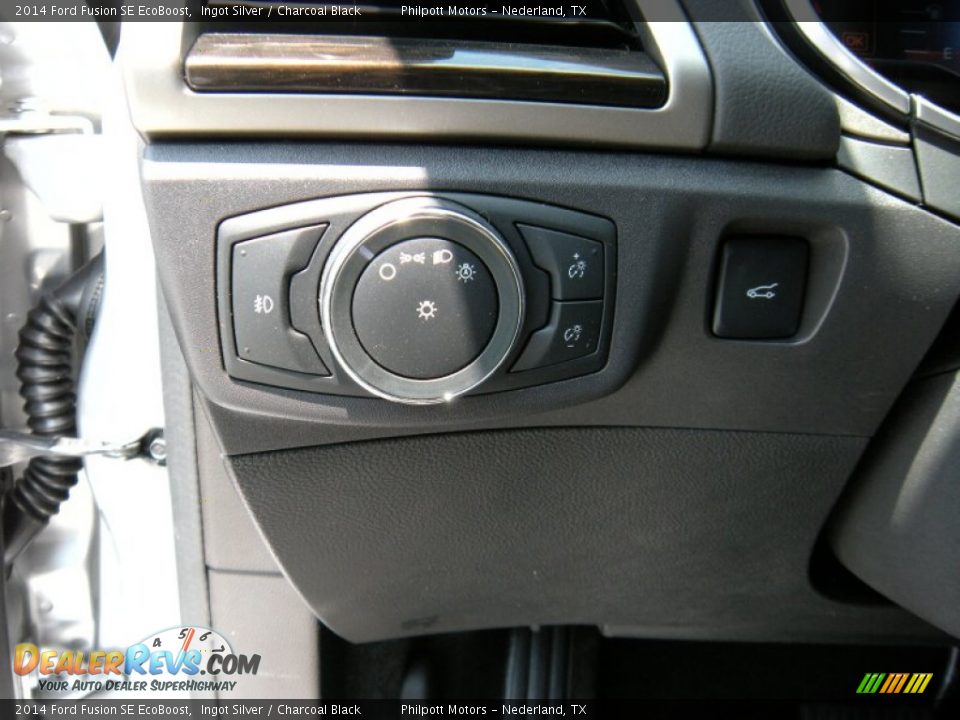 2014 Ford Fusion SE EcoBoost Ingot Silver / Charcoal Black Photo #33
