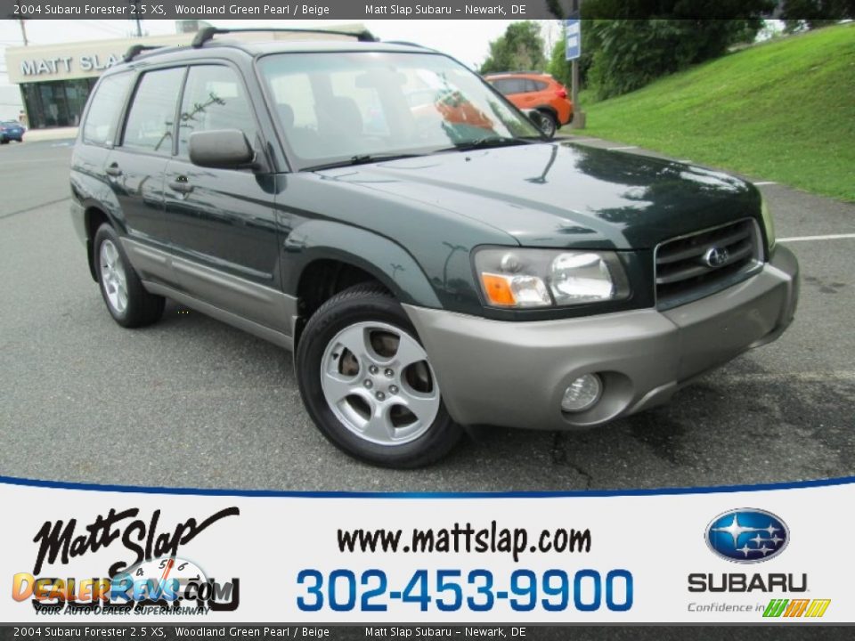 2004 Subaru Forester 2.5 XS Woodland Green Pearl / Beige Photo #1