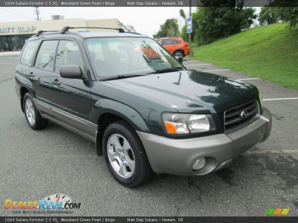 2004 Subaru Forester 2.5 XS Woodland Green Pearl / Beige Photo #4