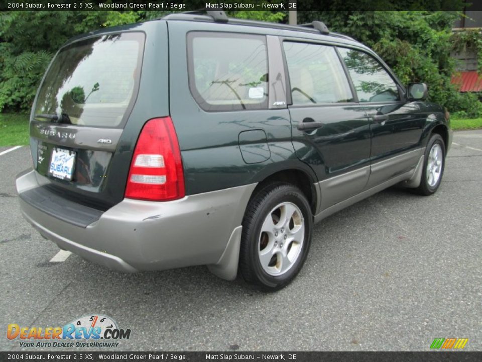 2004 Subaru Forester 2.5 XS Woodland Green Pearl / Beige Photo #6