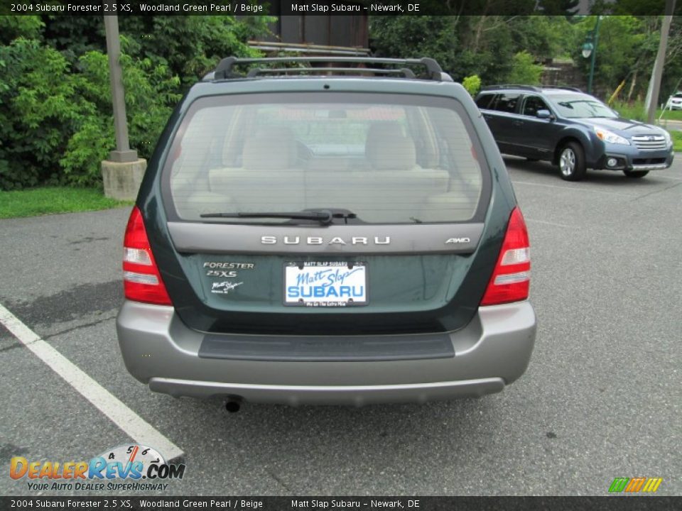 2004 Subaru Forester 2.5 XS Woodland Green Pearl / Beige Photo #7