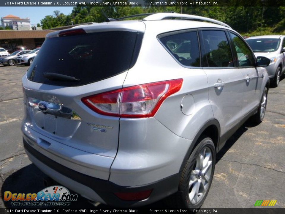2014 Ford Escape Titanium 2.0L EcoBoost 4WD Ingot Silver / Charcoal Black Photo #2