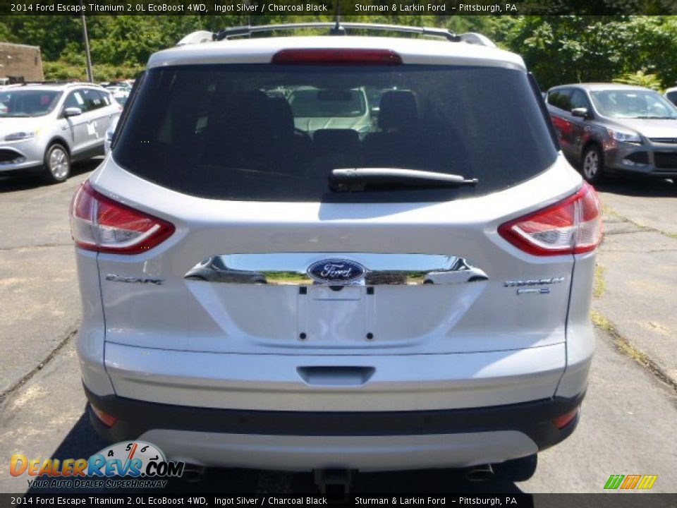 2014 Ford Escape Titanium 2.0L EcoBoost 4WD Ingot Silver / Charcoal Black Photo #3