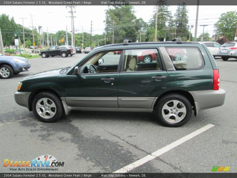 2004 Subaru Forester 2.5 XS Woodland Green Pearl / Beige Photo #9