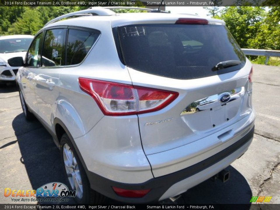 2014 Ford Escape Titanium 2.0L EcoBoost 4WD Ingot Silver / Charcoal Black Photo #4