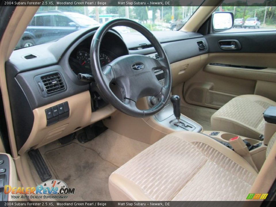 Beige Interior - 2004 Subaru Forester 2.5 XS Photo #10