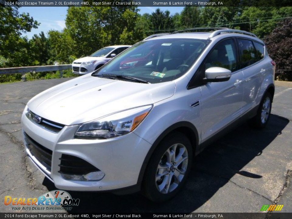 2014 Ford Escape Titanium 2.0L EcoBoost 4WD Ingot Silver / Charcoal Black Photo #5